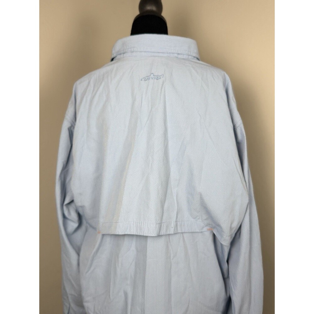Orvis Men’s Fishing Shirt XL Blue Vented Performance Button Down Long Sleeve - Picture 5 of 12